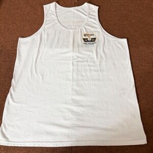 Corona Extra Tank Top Mens White Cabo San Lucas Mexico Beer Graphic XL Large gym